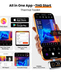 Turn Your Smartphone Into A 192x192 Thermal Imager With USB C Plug And Play For Android And iPhone Water Leak Detection.