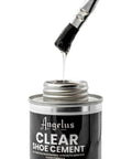 Go To Clear Shoe Glue For Leather Vinyl Rubber Fabric 4 Oz Professional Strength Quick Dry Waterproof Bond With Brush Dries Clear
