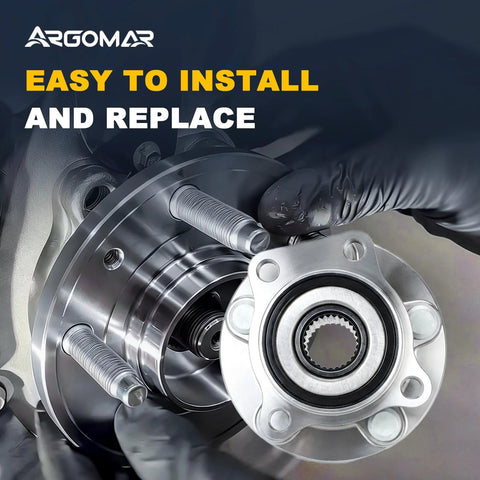 2 Pack Front Wheel Hub And Bearing Assembly For Subaru Forester 2014-2018, Crosstrek 2016-2021 close-up showing installation