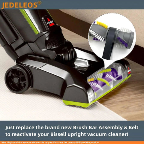 Brush Roll Belt Replacement Kit For Bissell PowerLifter And CleanView Swivel Rewind Pet Vacuums Fits 2252, 2253, 2254