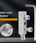 Top Notch Broken Pipe Extractor Tool For Rusted Fasteners, Damaged Screw Remover And Stripped Bolt Kit Perfect For Faucet Fixing And Water Pipe Thread Repair Hand Tool Set Super Easy Out Solution For Pros. Alloy steel broken wire extractor with hex key and adjustable bolts