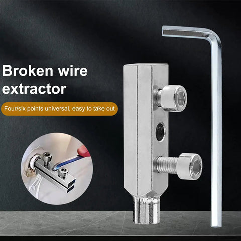 Top Notch Broken Pipe Extractor Tool For Rusted Fasteners, Damaged Screw Remover And Stripped Bolt Kit Perfect For Faucet Fixing And Water Pipe Thread Repair Hand Tool Set Super Easy Out Solution For Pros. Alloy steel broken wire extractor with hex key and adjustable bolts