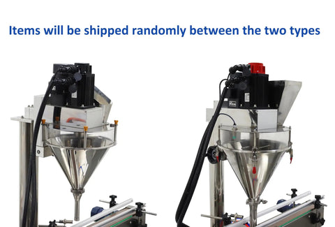 No Sweat Automatic Powder Filler Machine For 10 To 200 Gram Subpackets with stainless steel mixing chambers.