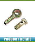 Banjo Bolt Kit M12x1.5 10mm Hose Barb Fittings With Copper Washers For Brake Lines Easy Install Upgrade For Motorcycle And Car