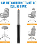 Heavy Duty 1000 Lb Gas Lift Chair Cylinder Replacement 12 To 18 Inch Universal Office Chair Gas Lift Class 4 Gas Cylinder