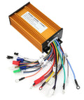 Heavy Duty Brushless Speed Controller For Electric Scooters with multiple color-coded wires, designed for 1000W to 1500W motors.