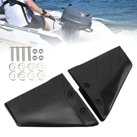 Hydrofoil Stabilizer For 4 To 50HP Outboard Boats With Durable ABS Plastic Easy Installation Reduces Bow Rise Improves Planing Performance
