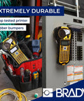 M210 Handheld Label Maker On The Go Labeling Tool Durable Thermal Printer in use on electrical panel