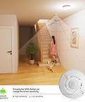 Ceiling Motion Sensor Light Switch With 360 Degree Occupancy Sensor 10A 120V PIR detector in home stairway, neutral wire required