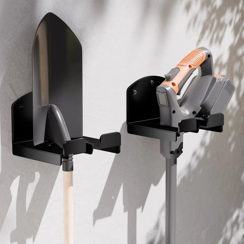 Heavy Duty Weed Wacker Wall Rack For Garage Storage With Hooks For Trimmer Blower And Lawn Equipment Durable Metal Tool Organizer mounted