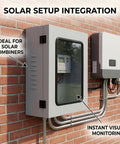 Heavy Duty EV Charger Enclosure With Secure Acrylic Viewing Window And Cylinder Lock 19X24 Inch mounted on brick wall