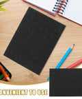 Heavy Duty High Purity Graphite Pad Plate 200 By 150 By 2.5 Mm on desk with pencils