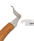 Japanese Keyhole Saw With Coarse Teeth For Lightning Fast Curved Cuts, Crafted Around A Sturdy Red Oak Grip, Offering Hassle Free Blade Swaps