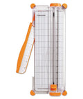 Portable Craft Paper Trimmer 12 Inch Cut With Aluminum Measuring Grid In Gray, tool with clear cutting guide and ruler