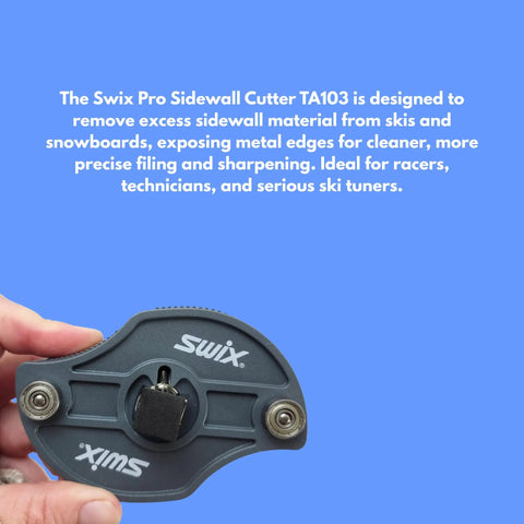 Pro Sidewall Cutter TA103 For Ski And Snowboard Tuning With Round And Square Blades Edge Prep Tool For Exposing Metal Edges Precise Sidewall Removal Race Ready Ski Tuning Gear