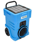 Powerful 1000 CFM Portable HEPA Air Scrubber with two-stage filtration, blue commercial-grade cleaner for large indoor spaces.