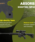 X Block Shooting Rest For Rifles, Ultra Lightweight Portable Bench Block with recoil reduction features and protective padding