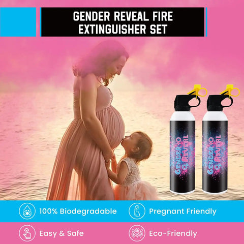 Game Changing Gender Reveal Prop Fake Fire Extinguisher Smoke Powder Canister For Vibrant Pink Or Blue Biodegradable Dust Baby Shower Essential Easy Peasy Setup Hits Different With Squad Approved Vibe