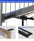 Heavy Duty Universal Headboard Bracket Kit for Adjustable Beds featuring detailed installation and mounting options.