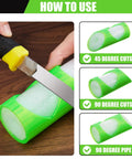 Using 6 Pack Foam Pipe Insulation Cutter Kit, DIY Friendly Tube Cutting Guide Tools in 15mm 22mm 28mm Sizes, Durable Green
