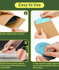 Visual guide showing steps to use Copper Disk Bird Bath Cleaner With 99.9% Pure Copper, All-Season Water Purifier for bird baths.