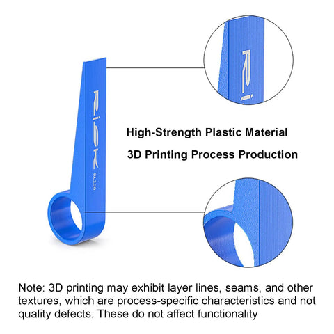 Bike Disc Brake Pad Spreader And Piston Press Tool For Shimano Calipers, blue plastic, high-strength, 3D printed.