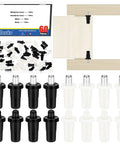 No Sweat 60 Piece Cabinet Door Repair Pins Kit Mixing Black And White Plastic And Iron for quick kitchen fixes and damper swaps.