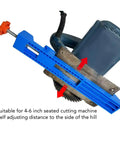 Get That Perfect Cut With This Adjustable Circular Saw Guide That Locks Tight On 4 To 6 Inch Saws For Woodworking Pros. Compact design shown.