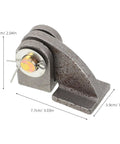 2 Pack Heavy Duty Steel Dump Trailer Hinges For Door Gate Weld On Tailgate Hinge with dimensions labeled