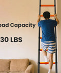 Person using Telescoping Aluminum Ladder 12.5 Feet, Heavy Duty Extension Ladder With 330 Lb Capacity indoors