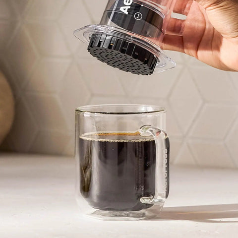 Premium White Paper Micro Filters Biodegradable Coffee Insert Chlorine Free Brew Accessory used with Aeropress.