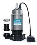 High Capacity Submersible Electric Trash Pump With Smart External Sensor And Two Inch Outlet for pool evacuation with infrared sensor.