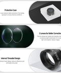 0.5x Focal Reducer For Telescope With 1.25 Inch Filter Thread, fully multi coated field corrector with lenses and protection case