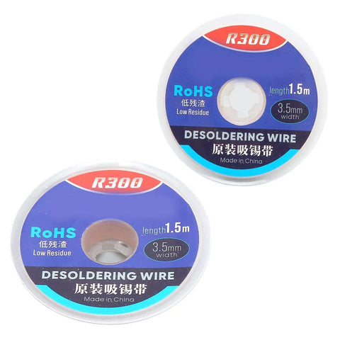 R300 Copper Desoldering Wick Half Meter For Electronics Fast Heat Conduction High Absorption No Fuss Easy Cleanup For PCBs