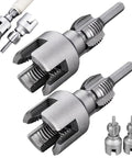 2 In 1 Internal And External Pipe Threading Tool For One Half And Three Quarter Inch PVC Pipe, Electric Drill Compatible