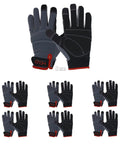 Six Pairs Work Gloves For Men And Women Touchscreen Ready Heavy Duty Utility Mechanic And Gardening Glove Set Large Size