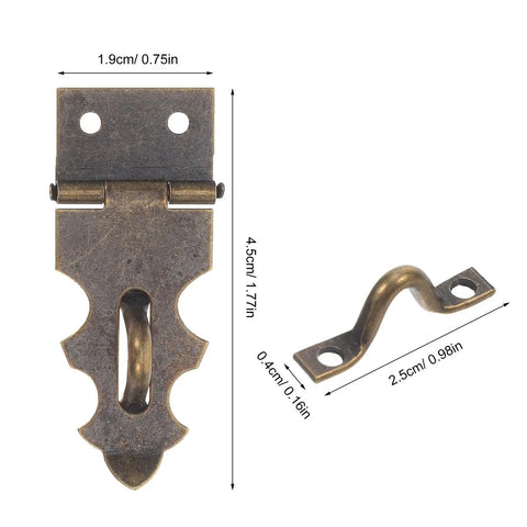 20 Pack Killer Wooden Case Latches For Rustic Jewelry Boxes And Decorative Storage Cases Featuring Ridiculously Strong Vintage Lock Clasp Hardware To Keep Your Sweet Goods Locked Up Tight