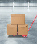 Killer Heavy Duty Iron And Pu Mover Dolly Cart For warehouse boxes on red swivel wheels