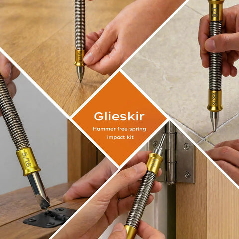 Five Piece Nail Setter Punch Set With Dual Head Punches Center Punch Hinge Pin Remover And Cold Chisel for wood and tile use