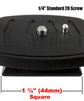 44mm Quick Release Tripod Plate Mount Adapter For Cameras And Video Gear Universal 1 3 4 Inch Square Base Fits Most Tripod Heads