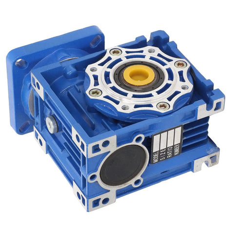 Ultra Quiet Gear Reducer 1 To 10 Ratio Aluminum Alloy Gearbox For Stepper And Servo Motors Blue Housing