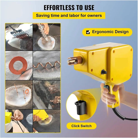 Heavy Duty Stud Welder Dent Repair Kit With Adjustable Current And Time For Quick Auto Body Dent Fix, Pro Grade Spot Welder in use