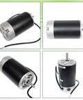 750W DC Brushed Spindle Motor For Mini Metal Lathe Machine 110V 6000 RPM With M10 Shaft 40mm Length And 93mm Diameter Beefy Torque Replacement Part For 210 Series Lathes