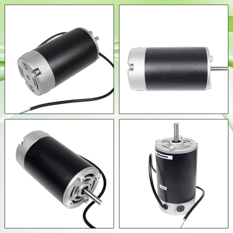 750W DC Brushed Spindle Motor For Mini Metal Lathe Machine 110V 6000 RPM With M10 Shaft 40mm Length And 93mm Diameter Beefy Torque Replacement Part For 210 Series Lathes