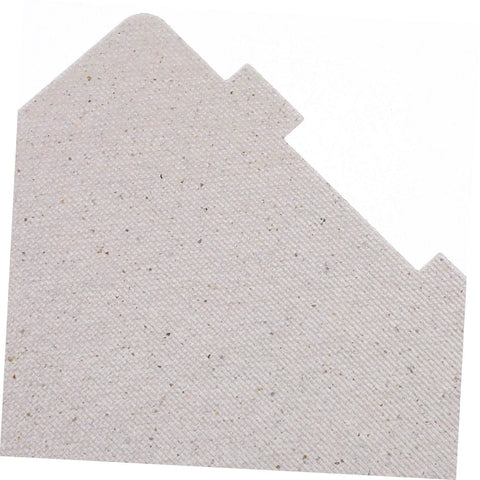 10 Pack Mica Sheets For Microwave Oven Heat Insulation And Waveguide Cover Cuttable, corner view of single silver mica sheet