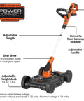 3 In 1 Cordless Weed Eater Lawn Edger And Lawn Mower With Two Batteries And Charger 12 Inch Battery Powered String Trimmer And Mower