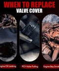 Signs to replace valve cover: engine oil leak, PCV valve failure, engine smoking. Valve Cover Set With Bolts Oil Cap Gaskets Spark Plug Tube Seals And PCV Valve For 3.5L V6 Nissan Altima Maxima Murano Quest Infiniti I35 2002 2009 Direct Fit Engine Replacement.