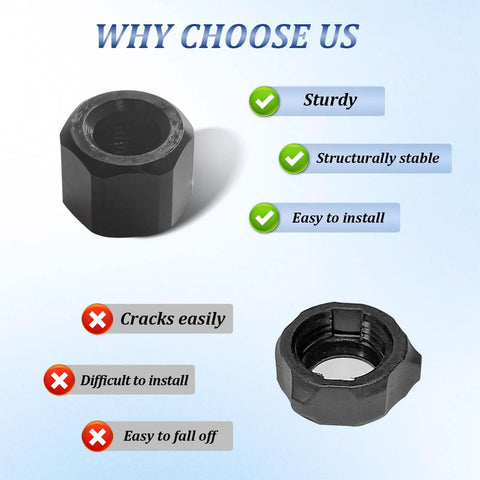 Quarter Inch Collet Nut Replacement for 2485-20 2486-20 die grinders, tough steel build, easy install with pros and cons list.