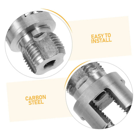 Close-up of Carbon Steel cutter from the 2 Piece Heavy Duty Carbon Steel Pipe Threader Kit For Internal And External Threading.