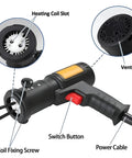 Close-up of Heavy Duty 1500W Magnetic Induction Heater For Rust Eaten Bolts, showcasing heating coil slot and switch button.